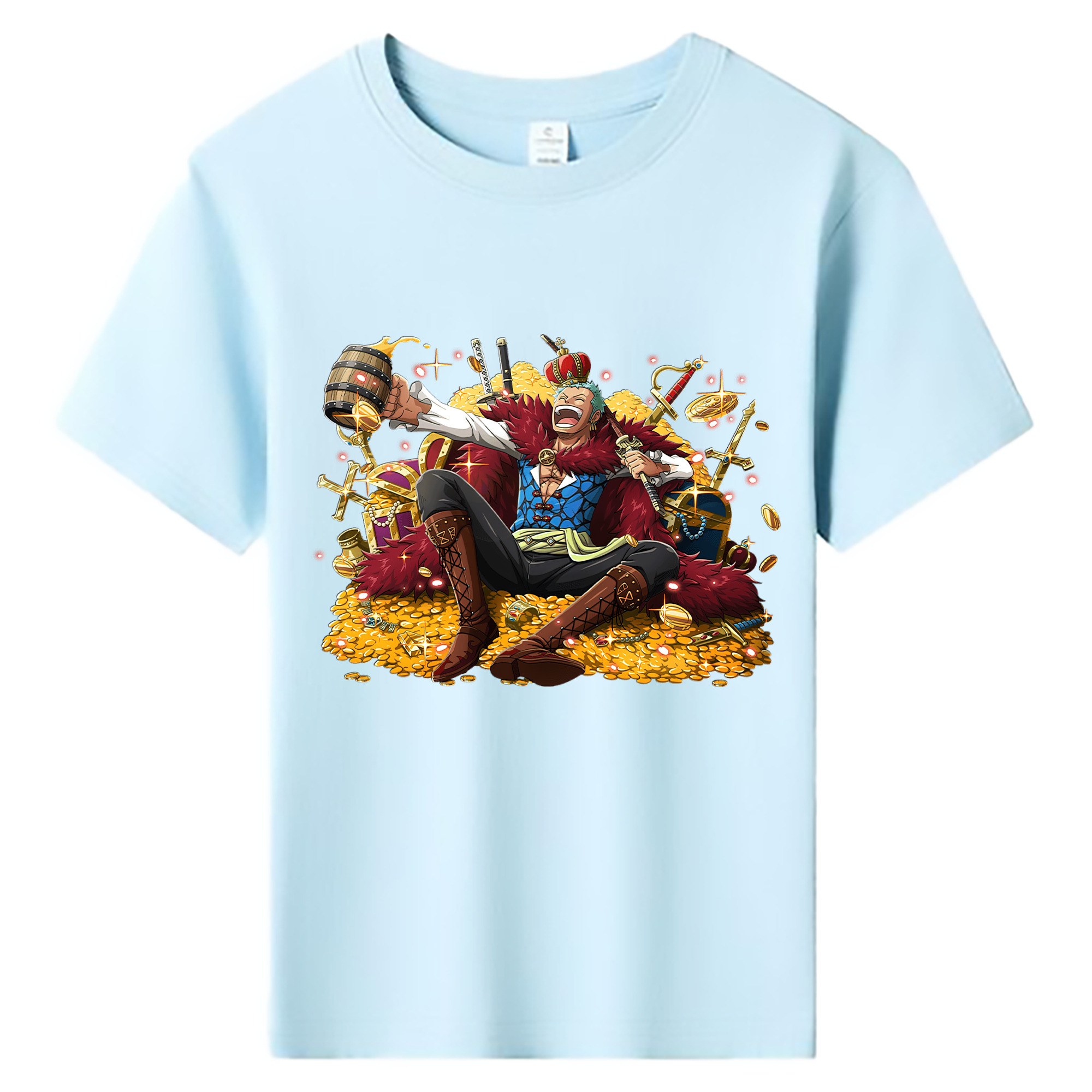 ワンピース ロロノア・ゾロ ONE PIECE Roronoa Zoro 綿100％キッズTシャツ（フロントプリント）
